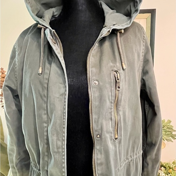 Y2K Hooded Banana Republic Army/Utility Jacket XS - Picture 3 of 13